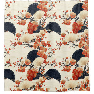Cortina Para Box Leque de Flor de Cerejeira Japonesa Padrão (6)