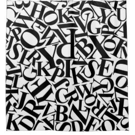 Cortina Para Box Letras alfabéticas