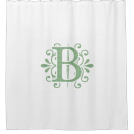 Cortina Para Box Letras alfabéticas - letra B - branco