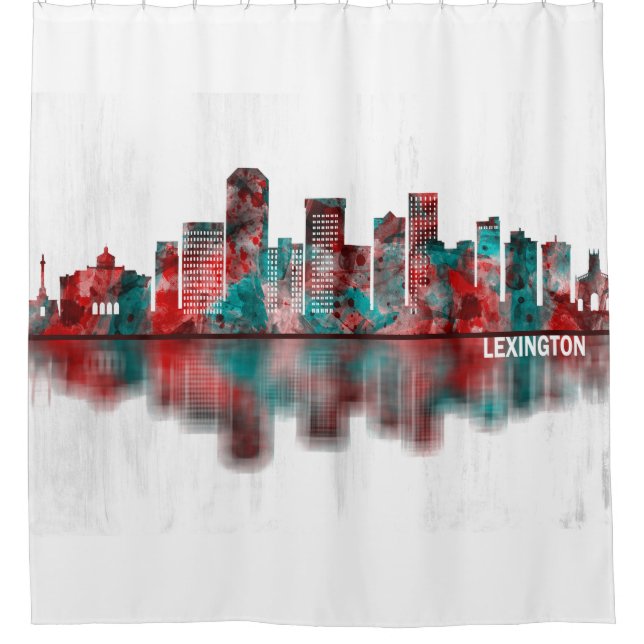 Cortina Para Box Lexington Kentucky Skyline (Frente)