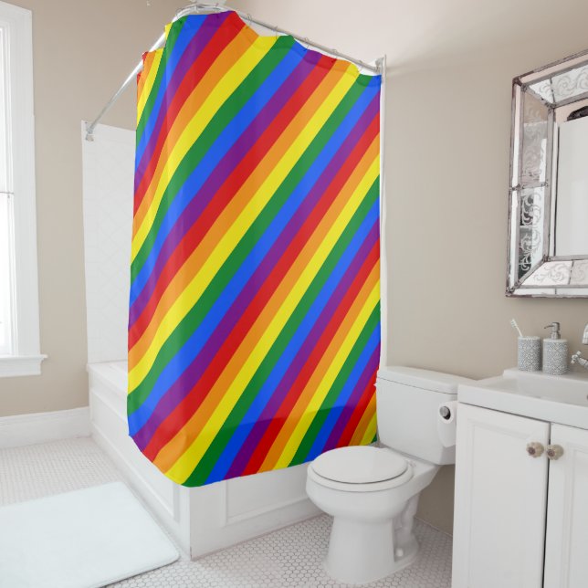 Cortina Para Box LGBTQ+ Rainbow Flag Stripes for Pride Month -  (In Situ)