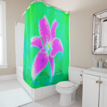 Lily, com Stargazer Rosa Quente, em Turquesa e Ver