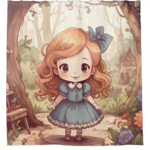 Cortina Para Box Linda Alice Aventuras País das Maravilhas Arte Flo