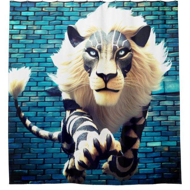 Cortina Para Box Lion Art (Frente)