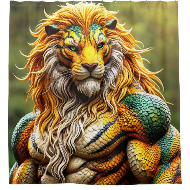 Cortina Para Box Lion Art (Frente)