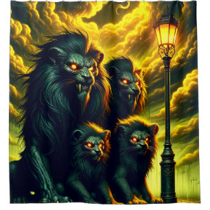 Cortina Para Box Lion Art