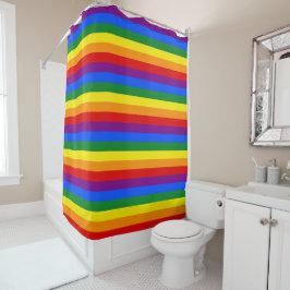 Cortina Para Box Listras da Bandeira Arco-Íris LGBTQ+ para o Mês do
