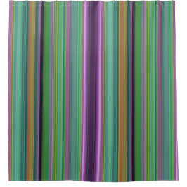 Cortina Para Box Listras de Lavanda Turquesa Laranja Roxo