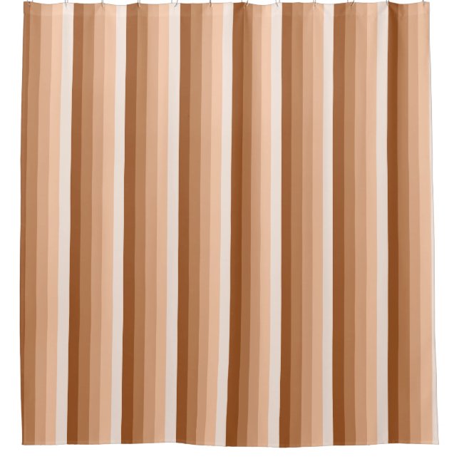 Cortina Para Box Listras de sombra laranja queimadas (Frente)
