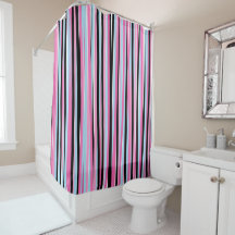 Listras Verticais Rosa e Preta