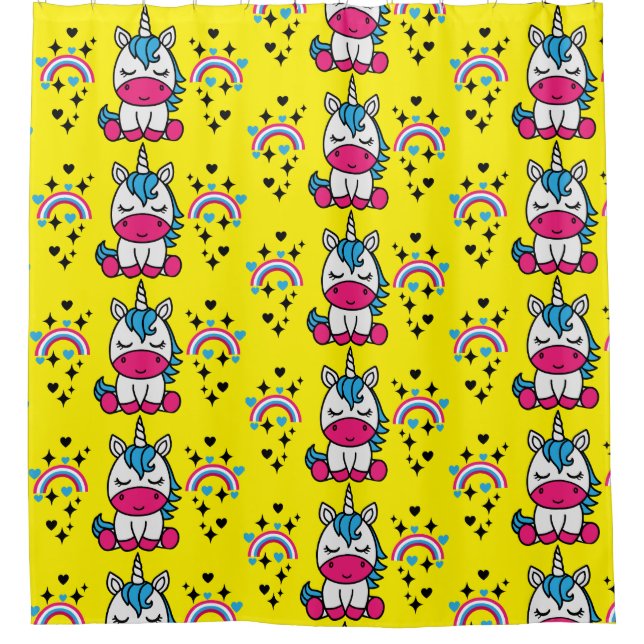 Cortina Para Box Little Girls Unicorn Pony (Frente)