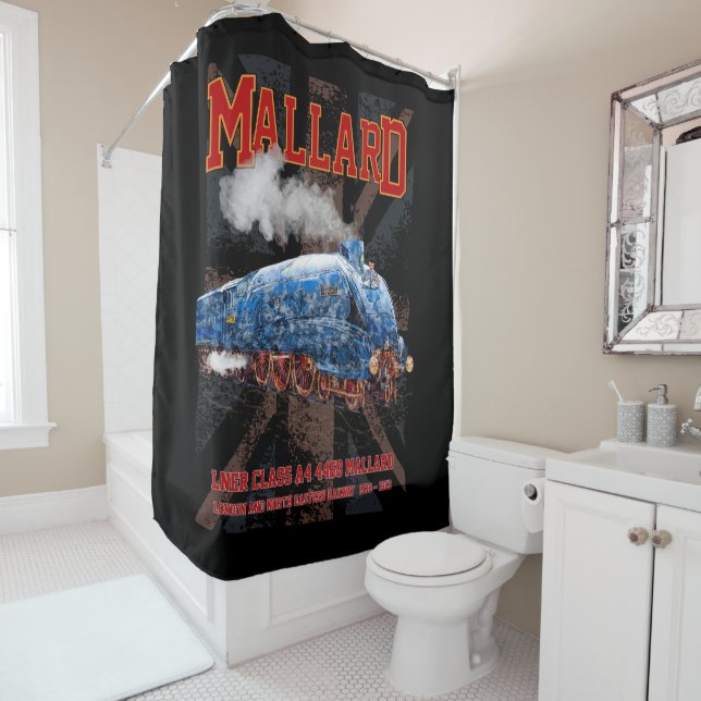 Cortina Para Box LNER Classe A4 Mallard Locomotiva bandeira da Uniã (In Situ)