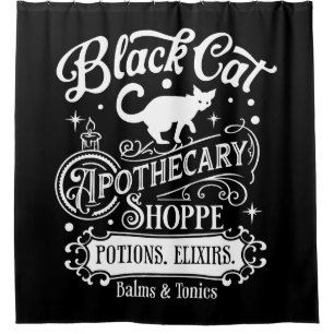 Cortina Para Box Loja Apothecary de Gato Negro