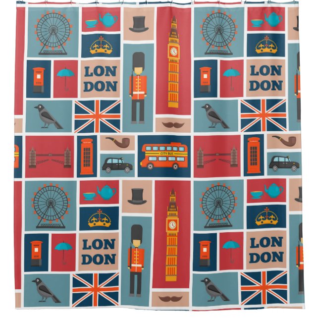 Cortina Para Box London Themed (Frente)