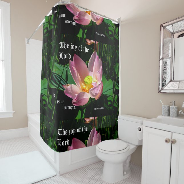 Cortina Para Box Lotus Blossom Nehemiah 8:10 (In Situ)