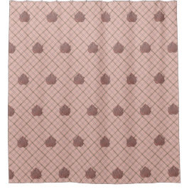 Cortina Para Box Lotus blossom on a tartan