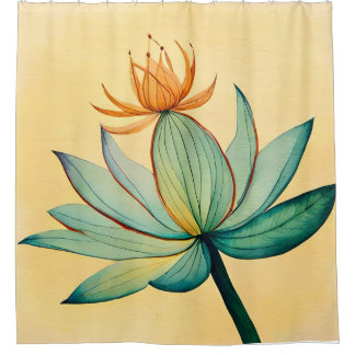 Cortina Para Box Lotus Flower