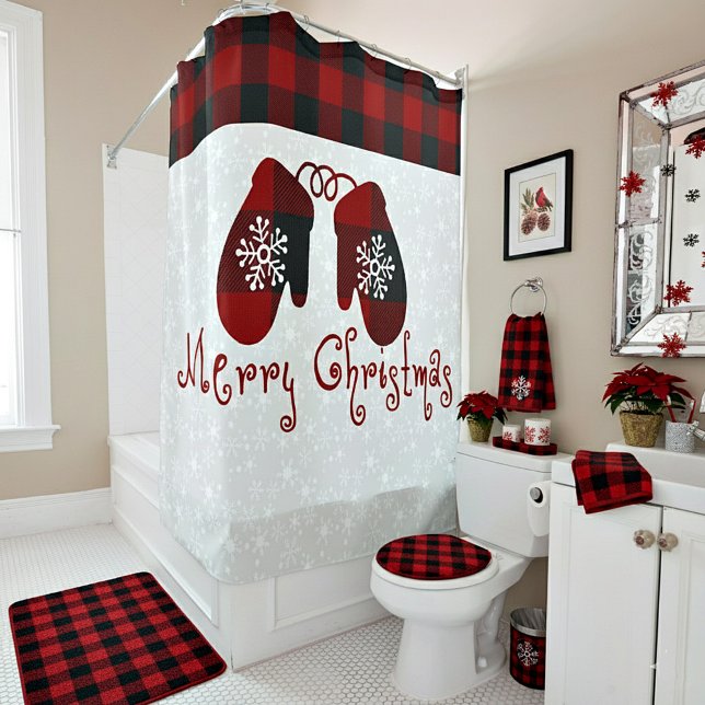 Cortina Para Box luvas de Natal alegre (Criador carregado)