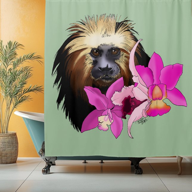 Cortina Para Box Macaco Leão de Cabeça ouro (Criador carregado)