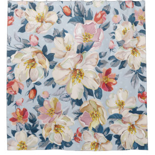 Cortina Para Box Maçaneira florescente, padrão de elegância.
