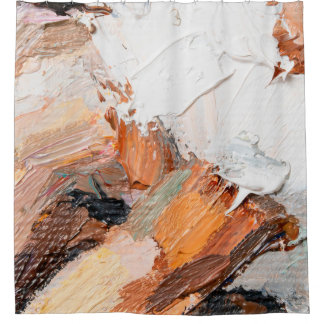 Cortina Para Box Macro. Abstract art. Expressive embossed pasty oil