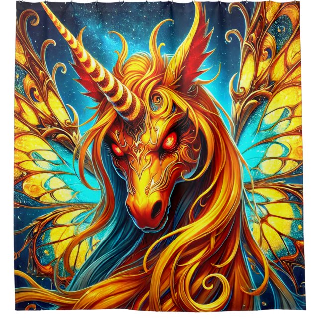 Cortina Para Box Mad Unicorn (Frente)