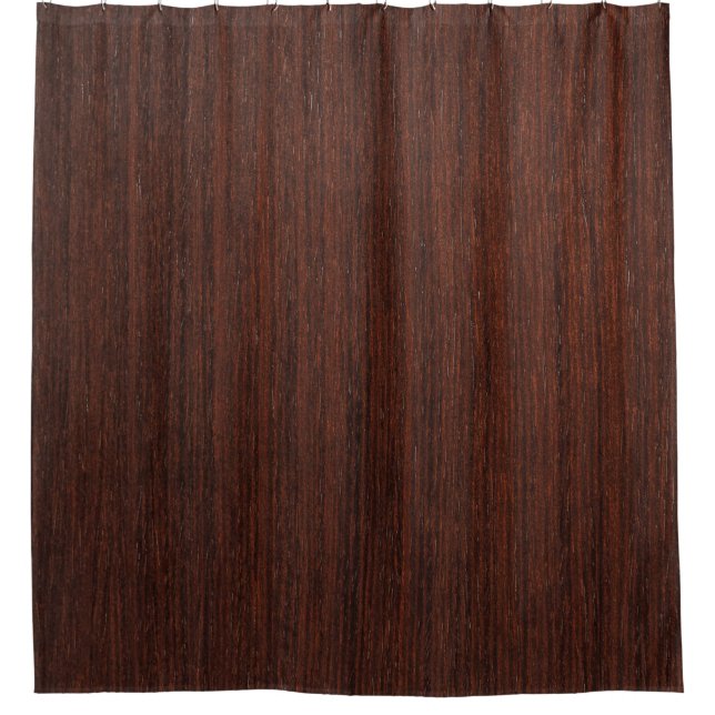 Cortina Para Box Madeira marron escura lisa (Frente)