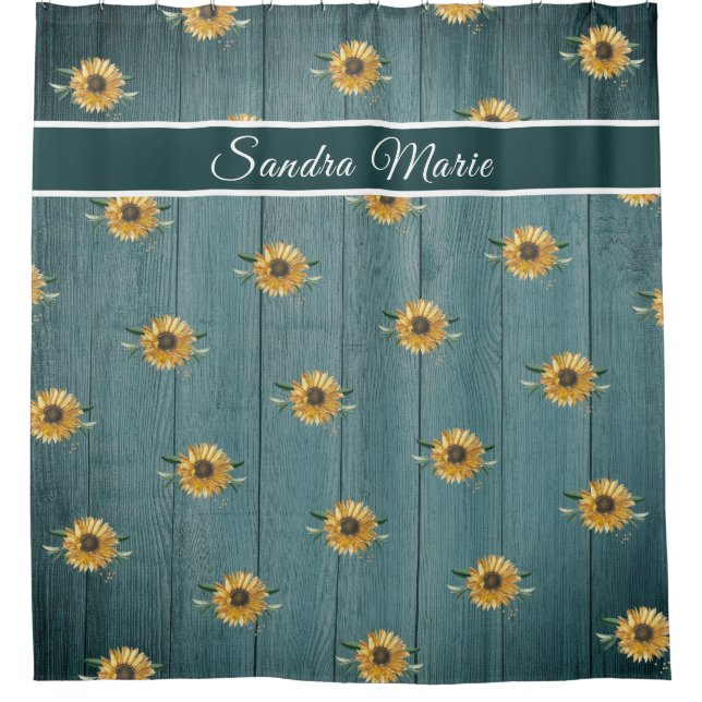 Cortina Para Box Madeira Verde Verde Verde Verde Rústica Ouro Amare (Frente)