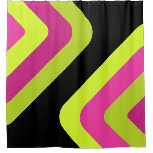 Cortina Para Box Magenta de Chartreuse de Ouros Gigantes Retro