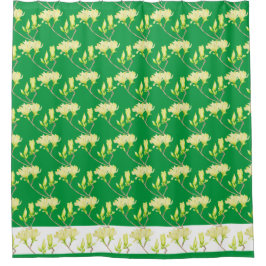 Cortina Para Box Magnolias Amarelas numa Cortina de Chá