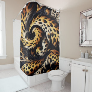 Cortina Para Box Majestade Leopard: Sinta o poder da Design selvage