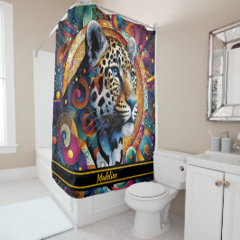 Cortina Para Box Majestade Leopard: Víbias da Selva Negrito