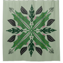Cortina Para Box Mandala Begônia Flora Verdejante Botânica 
