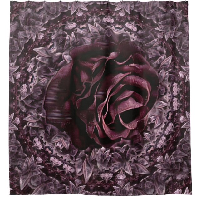 Cortina Para Box Mandala de Rosa  (Frente)