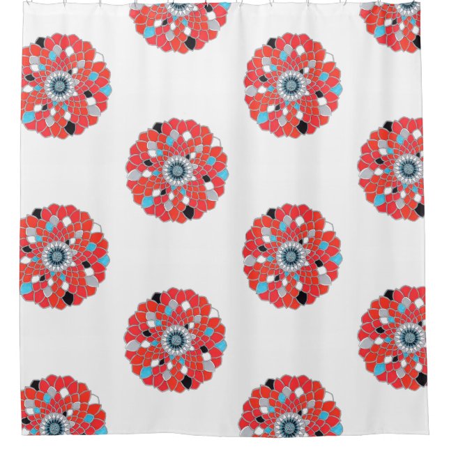 Cortina Para Box Mandala Shower curtain  (Frente)