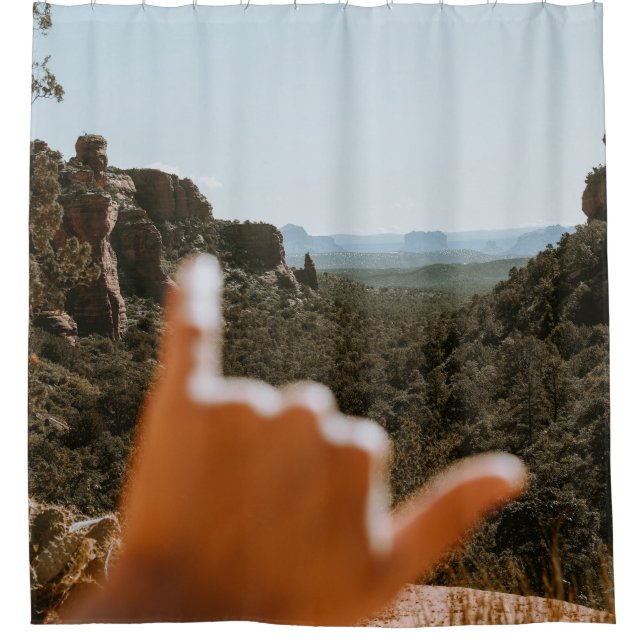 Cortina Para Box Mão humana esquerda (Frente)