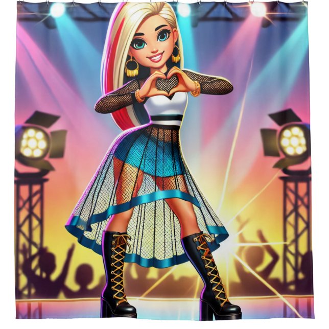 Cortina Para Box Mãos do Coração (Frente)