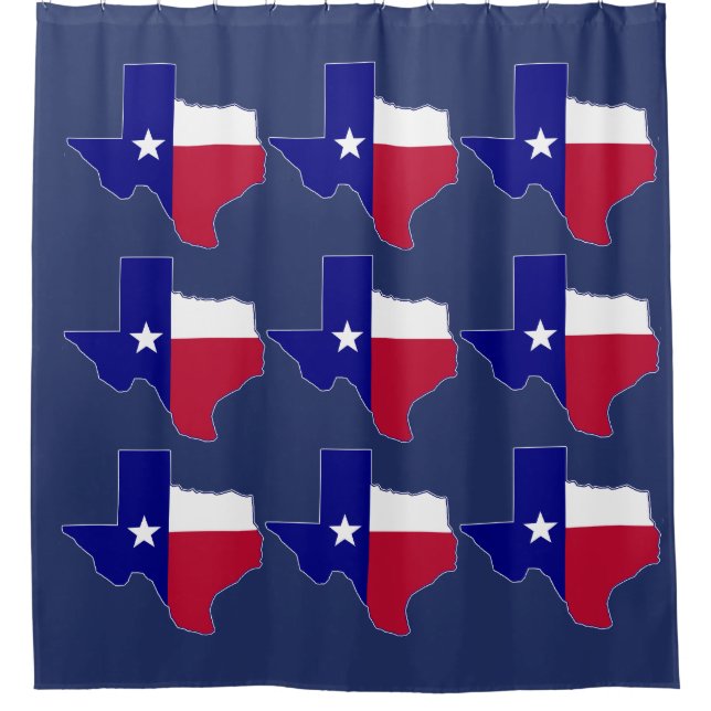Cortina Para Box Mapa de Sinalizador do Texas (Frente)