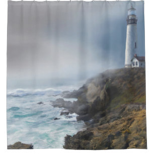 Cortina Para Box Mar Vista 286 Lighthouse Ocean