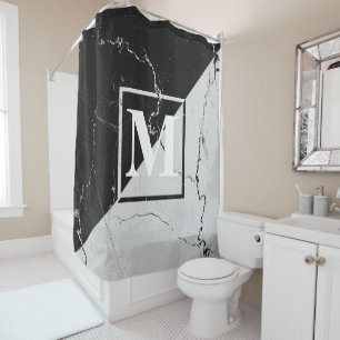 Cortina Para Box Marble Monograma