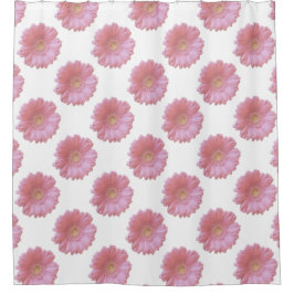 Cortina Para Box Margarida gerbera rosa pálido