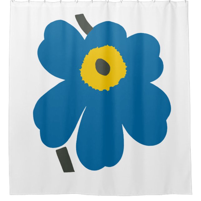 Cortina Para Box Marimekko Bleu Design (Frente)
