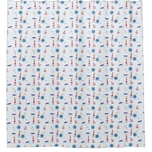 Cortina Para Box Marina Themed Sailboat Curtina