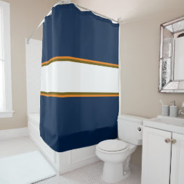 Cortina Para Box Marinho Azul, Laranja-Branco, Bandas de Corrida Br