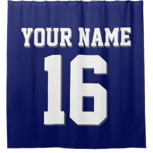 Cortina Para Box Marinho Blue White Sports Jersey Team