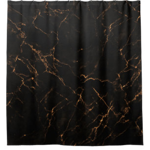 Cortina Para Box Mármaco Negro Luxuoso: Textura Elegante