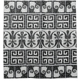 Cortina Para Box Mármore Negro Mágico, Azulejo quebrado grego