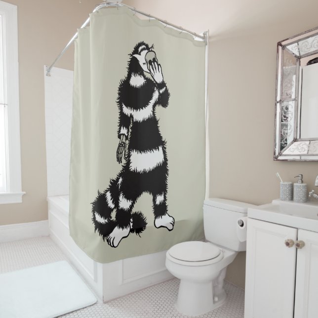 Cortina Para Box Máscara de crânio de gato esquisito (In Situ)