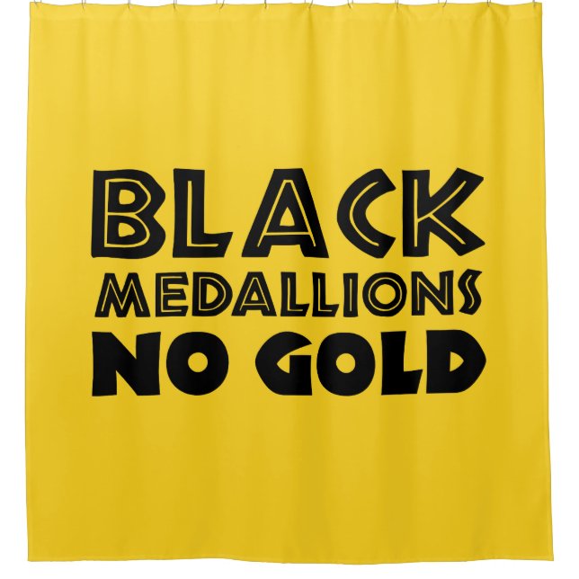 CORTINA PARA BOX MEDALHES PRETOS SEM DOURADO (Frente)
