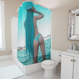 Cortina Para Box Meio anjo66 Azul Profundo